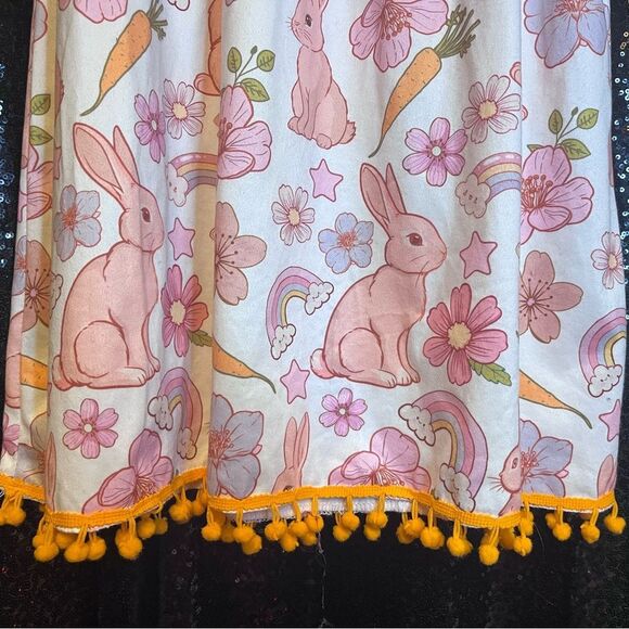 Amazon Pink Bunny and Floral Kids Nightgown - Picture 2 of 7